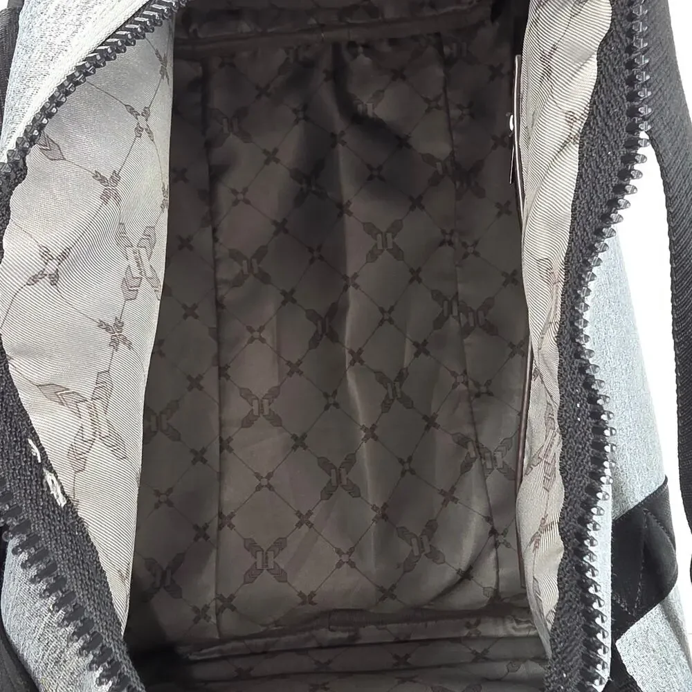 AIMÉE KESTENBERG NEOPRENE DUFFLE BAG – GRAY – TROLLEY SLEEVE – LARGE WEEKENDER